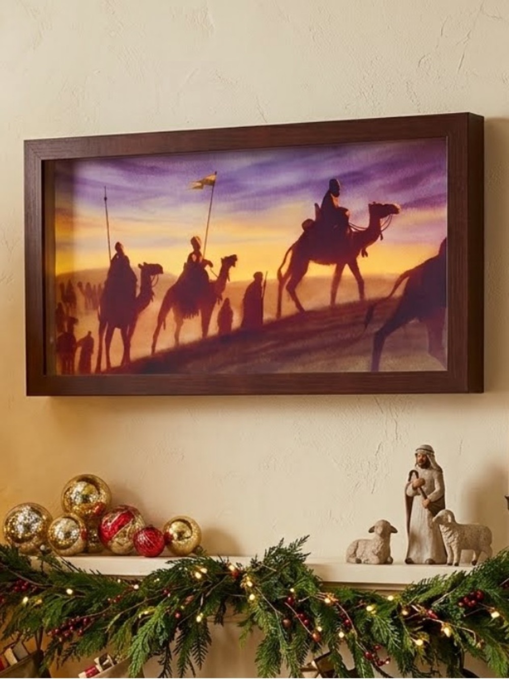Hallmark Shadowbox Picture Wall Hanging. Matt Kesler. Imagination THE NATIVITY.